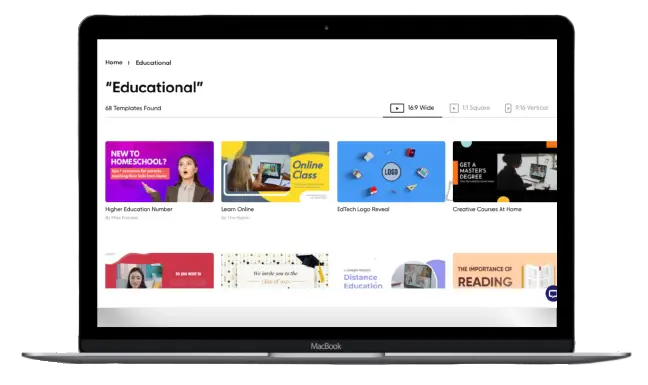 Invideo - educational template