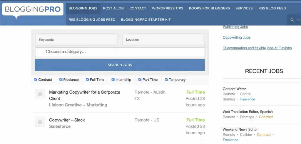 BloggingPro - Writing Jobs