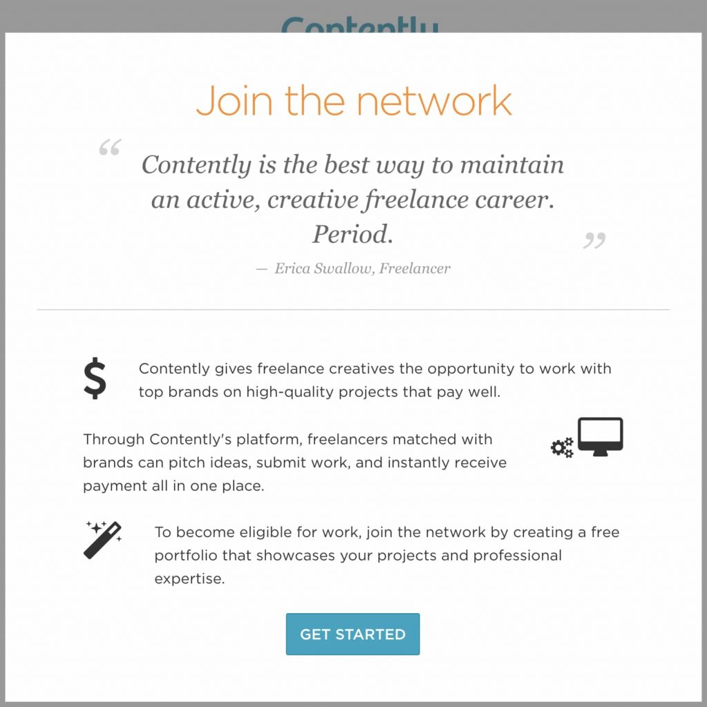 Contently - Freelance website for writers