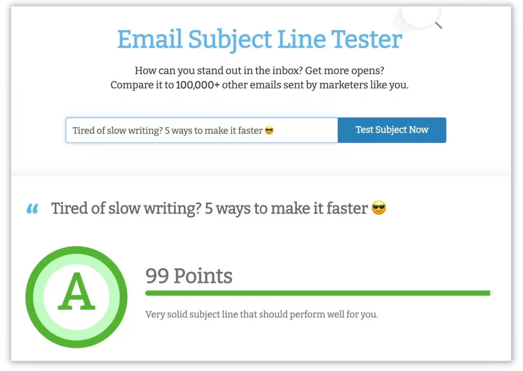 email subject line tester