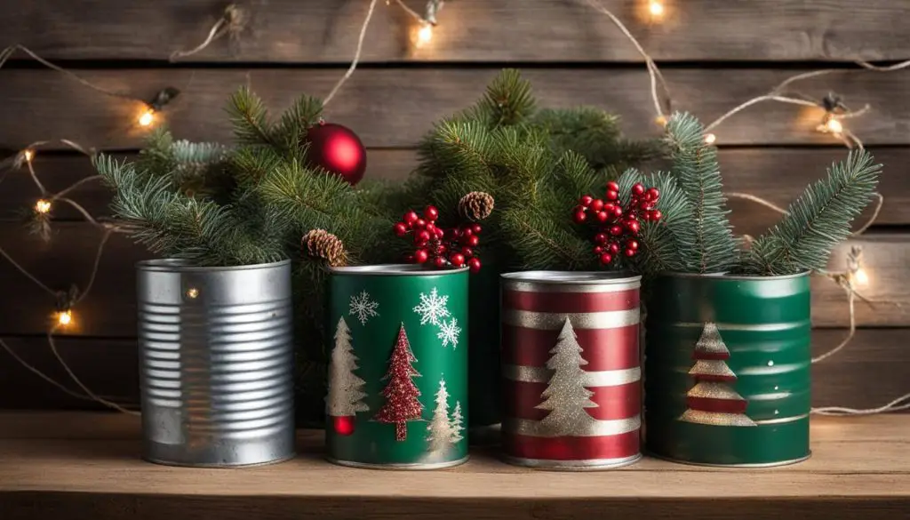 Christmas Crafts to Sell - upcycled tin cans